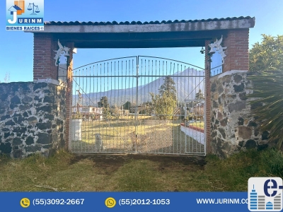 VENTA DE CASA CON TERRENO RUSTICO EN AMECAMECA